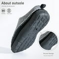 thumbnail image 4 of Pmoiste Moccasin Slippers for Men Fuzzy Comfy Memory Foam Non Slip Warm Winter House Slipper, 4 of 6