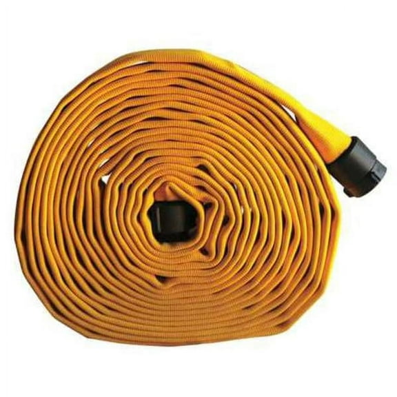 Kuriyama Fire Hose,50 ft,Yellow,Polyester G51H15LNY50N