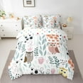 thumbnail image 2 of Homewish Kawaii Colorful Owl 7-Piece Twin Bedding Sets for Child Boys Girls,Chic Floral Flower Bedding Comforter Set,Cartoon Animal Breathable Sheet Sets,Super Cozy Room Decor,Reversible, 2 of 8