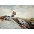 thumbnail image 2 of Homer, Winslow 24x18 Black Modern Framed Museum Art Print Titled - Down The Cliff, 2 of 4