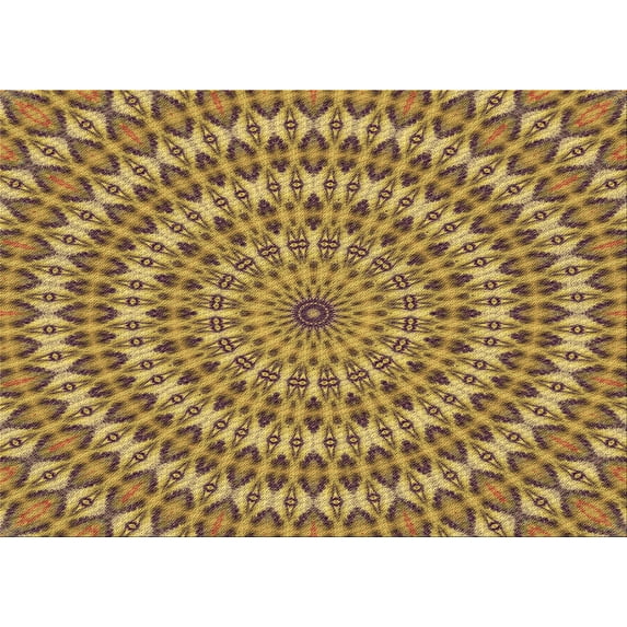 Ahgly Company Indoor Rectangle Patterned Bee Yellow Area Rugs, 2' x 3'