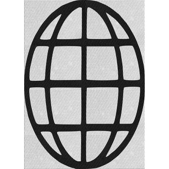 Ahgly Company Machine Washable Indoor Rectangle Transitional Light Black Area Rugs, 9' x 12'