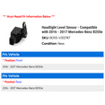 thumbnail image 2 of Headlight Level Sensor - Compatible with 2016 - 2017 Mercedes-Benz B250e, 2 of 2