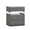 Gray Gold, variant on Hommoo 3 Drawer Dresser LED Nightstands, End Table Bedside Tables for Bedroom, Living Room, White