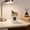 White, variant on Partheme Small Digital Alarm Clock for Bedrooms, Loud for Heavy Sleepers Adults, Slim Clock for Table Office Modern Living Room , Blue