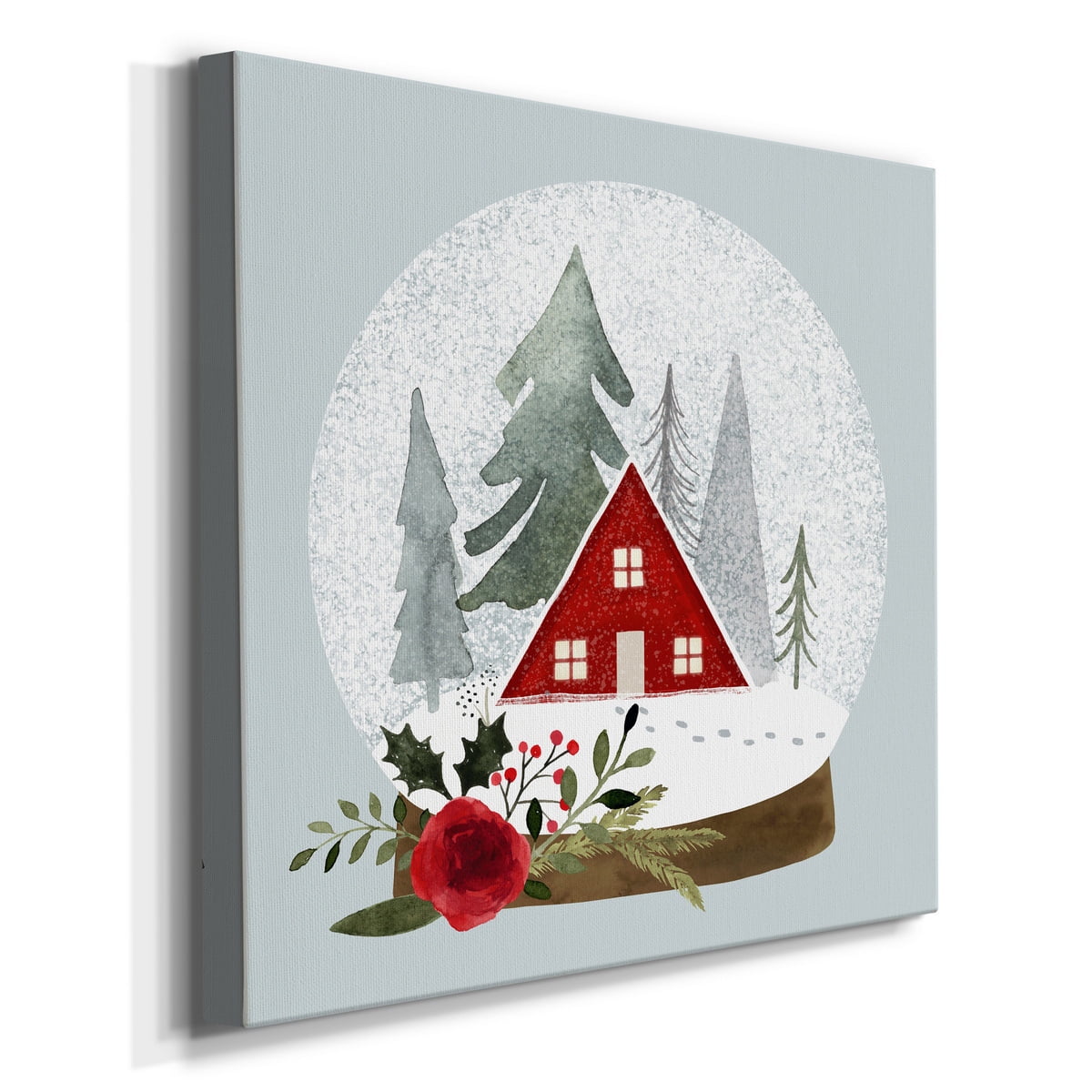 Snow Globe Village II- Gallery Wrapped Canvas