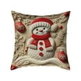 thumbnail image 2 of Lwlmwt Red Christmas Pillow Covers 18x18-inch Holiday Sofa Cushion Cover Perfect for Christmas Decorations Home Sofa Accents, 2 of 6