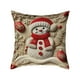 thumbnail image 2 of Seyotauo Red Christmas Pillow Covers 18x18 Farmhouse Christmas Decorations Snowman Wreath Santa Claus Tree Merry Christmas Holly Jolly Winter Holiday Decor Throw Cushion Case for Home Couch, 2 of 6