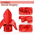 thumbnail image 6 of Gold Satin Napkins 40 Pcs Satin Cloth Napkins Square 17" Soft Smooth Fabric Table Napkins Washable Cloth Napkins for Weddings Parties Holiday Dinner Thanksgiving Christmas (Gold), 6 of 8