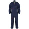 thumbnail image 3 of Alvivi Men's Dustproof Coveralls Long Sleeve WorkWear Suit Mechanic Work Jumpsuit Navy Blue 4XL, 3 of 7