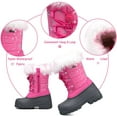 thumbnail image 5 of Kushyshoo Snow Boots Lined Waterproof Pink Winter Boot Big Kid Size 1, 5 of 8