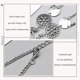 thumbnail image 4 of 2 piezas (plata) pulsera tallada hueca bohemia moneda tobillera de plata joyería para pies de playa para mujeres y niñas Rojo Verde, 4 of 5
