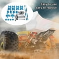 thumbnail image 1 of RC Voiture Bras Oscillants Arrière Cups de Direction Roue Tasse Tige de Traction Roulement d'Automobile Réparation Jeu de Remplacement pour WLtoys 144010 144001 144002 Bleu, 1 of 1