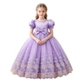 thumbnail image 3 of Busydd Girls Princess Dress 3-14 Years Fashion for mal Party Puff Sleeves Gown Dresses 11-12 Years, 3 of 7