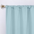 thumbnail image 2 of Bkue Nile Mills Modern, Classic Solid Semi Blackout Curtains, Set of 2, 36" x 72", Green Lily, 2 of 11