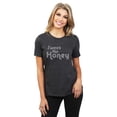 thumbnail image 2 of Sweet Like Honey Women's Fashion Relaxed T-Shirt Tee Charcoal Grey Small, 2 of 5