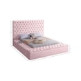 thumbnail image 3 of Meridian Furniture Bliss Modern Wood Storage Platform Bed, Queen, Pink, 3 of 9