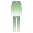 thumbnail image 6 of UAMVSH Womens Pajama Sets 2 Piece Lounge Sets Crew Neck Long Sleeve Top and Elastic Waist Pants with Pockets, 6 of 7
