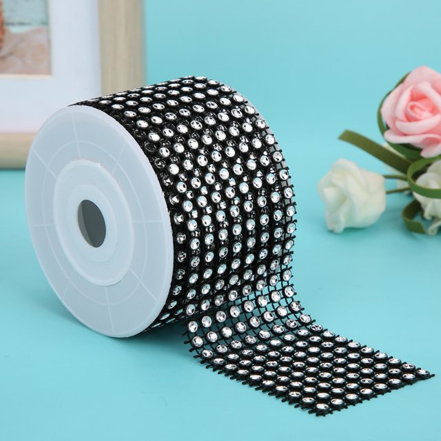 RhinestoneWrap Brillante Y Hermosa Cinta De Diamantes De Imitación Brillante Jarrones De Embalaje No Tóxicos Para árboles De Navidad Hogar Regalos Del Día De La Madre ANGGREK Arte y Manualidades
