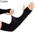 thumbnail image 5 of SPRING PARK 3 Pairs UV Sun Arm Sleeves Cooling Sports Compression Multipack Athletic Sleeves for Basketball Running Cycling Golf, 5 of 7