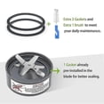 thumbnail image 4 of Pièces de Rechange Compatibles avec Nutribullet 600 Watt 900 Watts Lame d'Extraction de Rechange Tasses de Mixeur Ac, 4 of 5