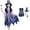 Blue, variant on YUNLIUU Girls Witch Dresses Hats Witch Outfit Set Girls Halloween Dress Party Girls,10-12 Years,Blue