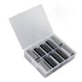 thumbnail image 3 of 1 caja de pegatinas para decoración de uñas a cuadros blancos y negros, sencillas, elegantes y seguras, para el hogar y el salón de uñas., 3 of 14