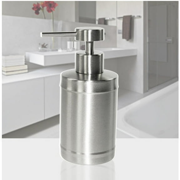 Stainless Steel Soap Dispenser, Premium 304 Stainless Steel Lotion Pump Replacement, Electroplated Nozzle Extension Tube Fit for mm Bottles, Silver