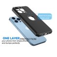 thumbnail image 5 of iPhone 13 Case, Cute Case for iPhone 13 6.1", Njjex Shock Absorbing Silicone & Plastic Bumper Rugged Grip Hard Protective Cases Cover for Apple iPhone 13 2021 -Black, 5 of 7