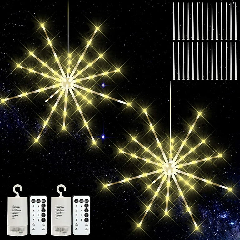 LED Starburst Light with Remote Meteor Firework Lights Christmas String  Lights