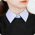 thumbnail image 2 of TELOLY 4 Pack Cotton Detachable Dickey Collar Blouse Half Shirts Faux Collar for Women & Men Dickey Collar for Women, 2 of 7