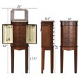thumbnail image 2 of Costway Jewelry Cabinet Armoire Storage Box Stand Chest Organizer w/ Drawers Mirror, 2 of 10