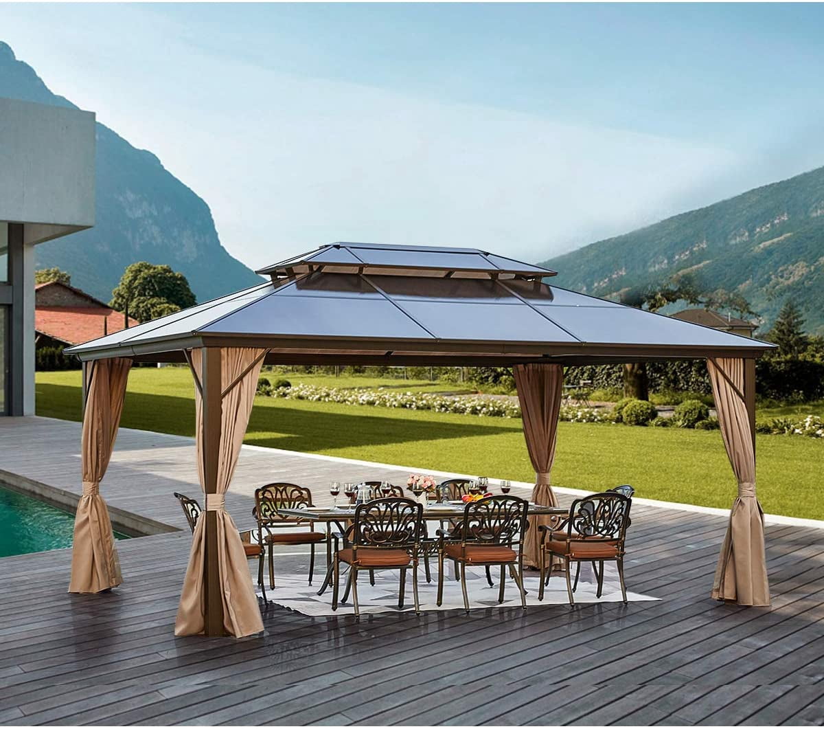 Erommy 12'x16' Outdoor Polycarbonate 