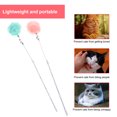 thumbnail image 2 of 2Pcs Cat Teaser Stick Plush Ball Cat Teasing Sticks Interactive Wand Toys Random Color, 2 of 5