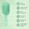 thumbnail image 3 of Cepillo de pelo Wet Brush Go Green Paddle Detangler Green, 3 of 9