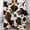 Cow Print-6, variant on Cow Print Blanket Cozy Soft Lightweight Gifts Blanket for Kids Adults, Animal Skin Plush Flannel Throw Blanket for Sofa Couch Bed Decor Black Brown White W40 xL50