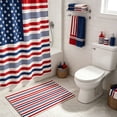 thumbnail image 4 of Patriotic Striped Doormat USA Flag Entry Rug Non Slip Absorbent Washable Floor Mat Durable Welcome Decor For Front Door Porch Patio Entryway 4th Of July Memorial Day Home Use, 4 of 9