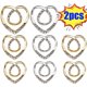 thumbnail image 2 of 2pcs T-shirt Corner Hem Waist Knotted Brooches Crystal Pearl Metal Hijab Scarf Ring Button Shirt Shirt Fixed Buckle Accessories, 2 of 4