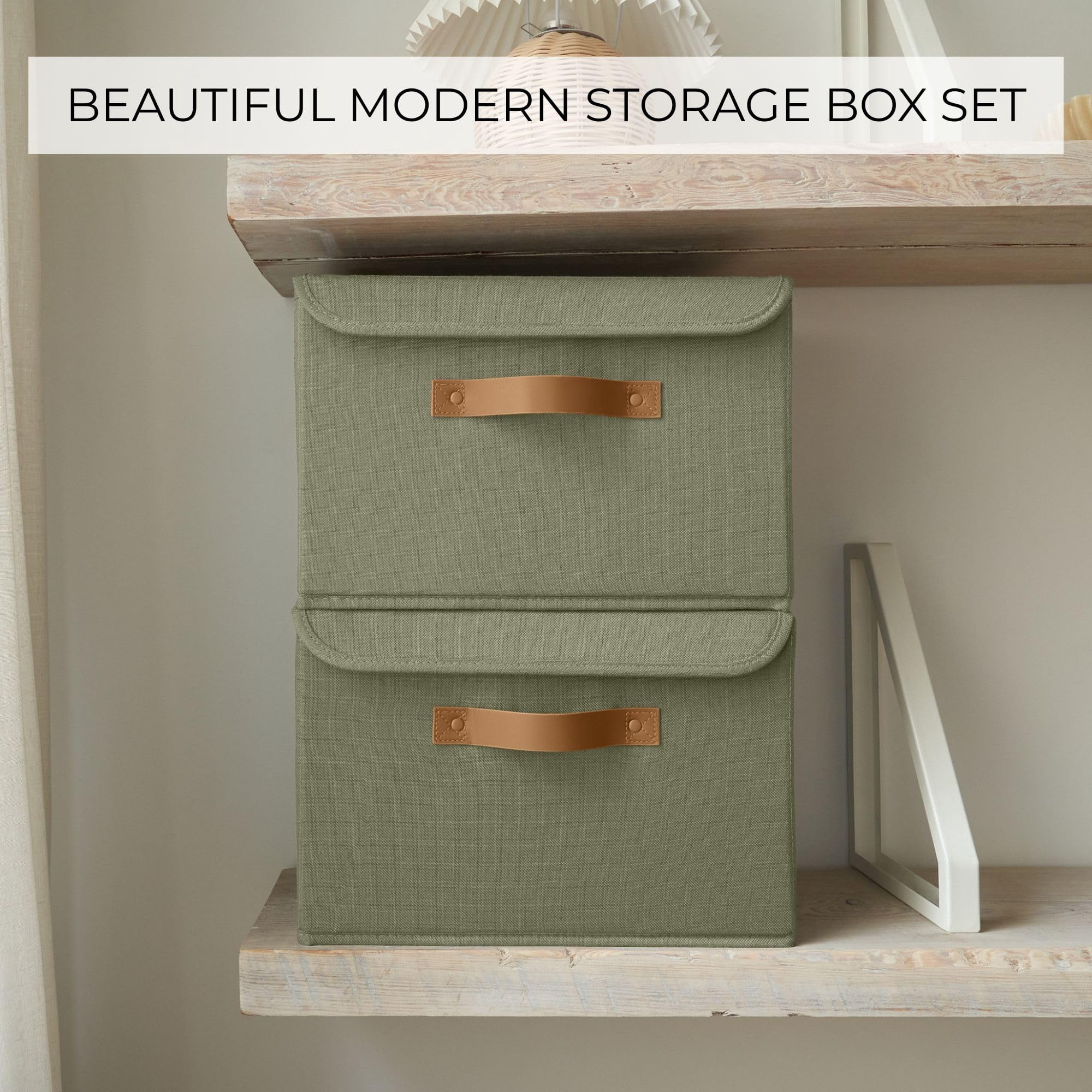 Decorative Linen Storage Boxes with Lids