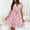 Pink, variant on Dresses for Women 2023 Plus Size Summer Casual Midi Clearance Dresses For Women 2023 Women'S Fashion Bohemian V-Neck Loose Short Sleeve Print Mini Length Dress