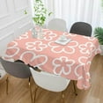 thumbnail image 5 of 54"x72" Floral Pattern Tablecloth, Waterproof Washable Polyester Square Table Cover, Durable Tablecloth for Kitchen Dining Table Party Decor, 5 of 7