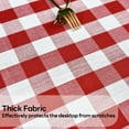 thumbnail image 2 of Gingham Tablecloth Rectangle Table Cloth Heavy Duty Cotton Checkered Table Cover for Spring Picnic Kitchen Dining(C-Sage Green, 60x102 inch), 2 of 6