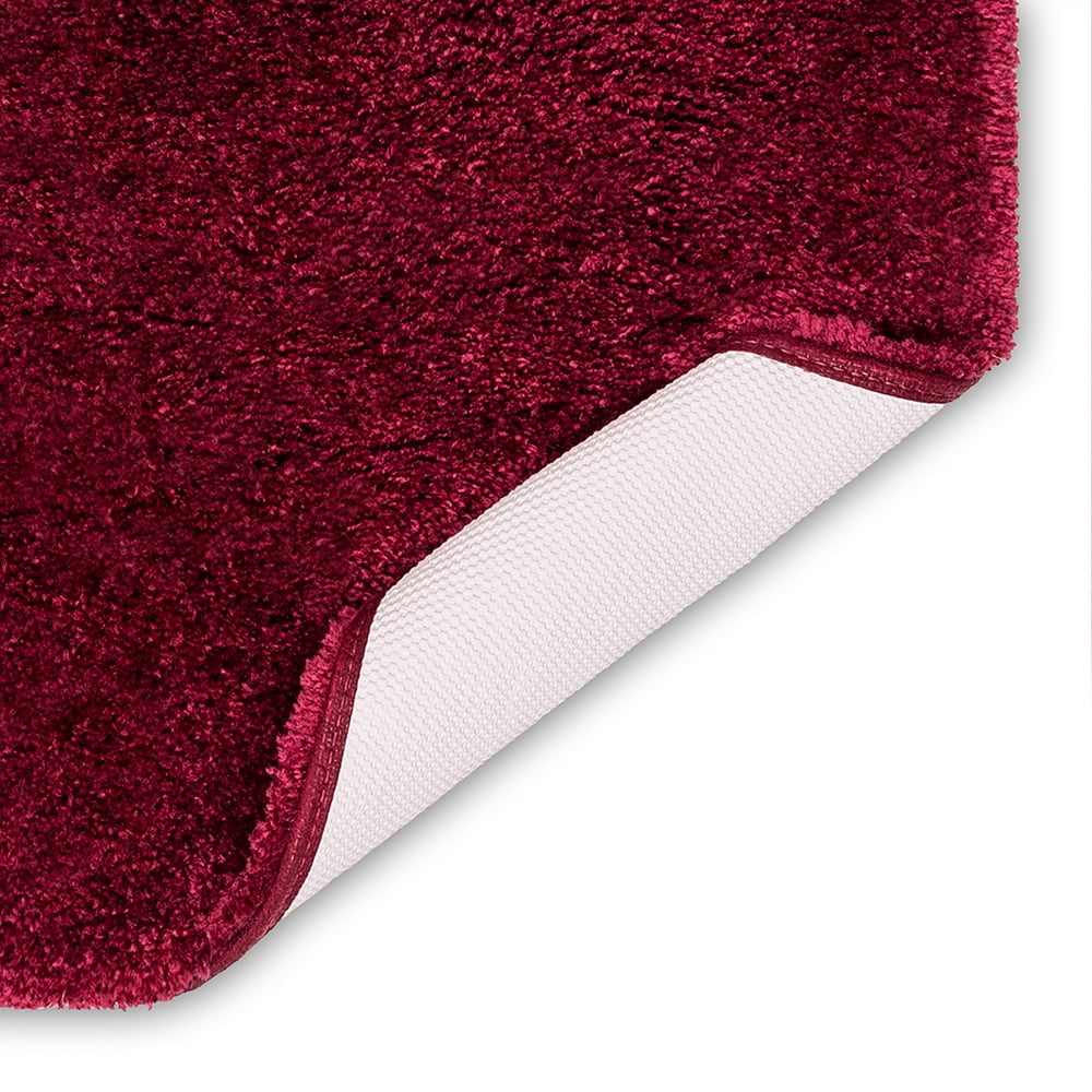 Mohawk Home Big One Nylon Bath Mat, Burgundy, 1'5"x2'