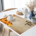 thumbnail image 3 of Hello Fall Placemats Set of 12 Thanksgiving Pumpkin Maple Leaf Harvest Vintage Heat Insulated Linen Place Mats, Washable Stain-Proof Table Mats for Dining Tables Holiday Decor 13x19inch, 3 of 9