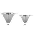 thumbnail image 3 of Feiona Stainless Steel Pour Over Coffee Filter Reusable Coffee Cone Dripper Coffee Maker Accessories, 3 of 5