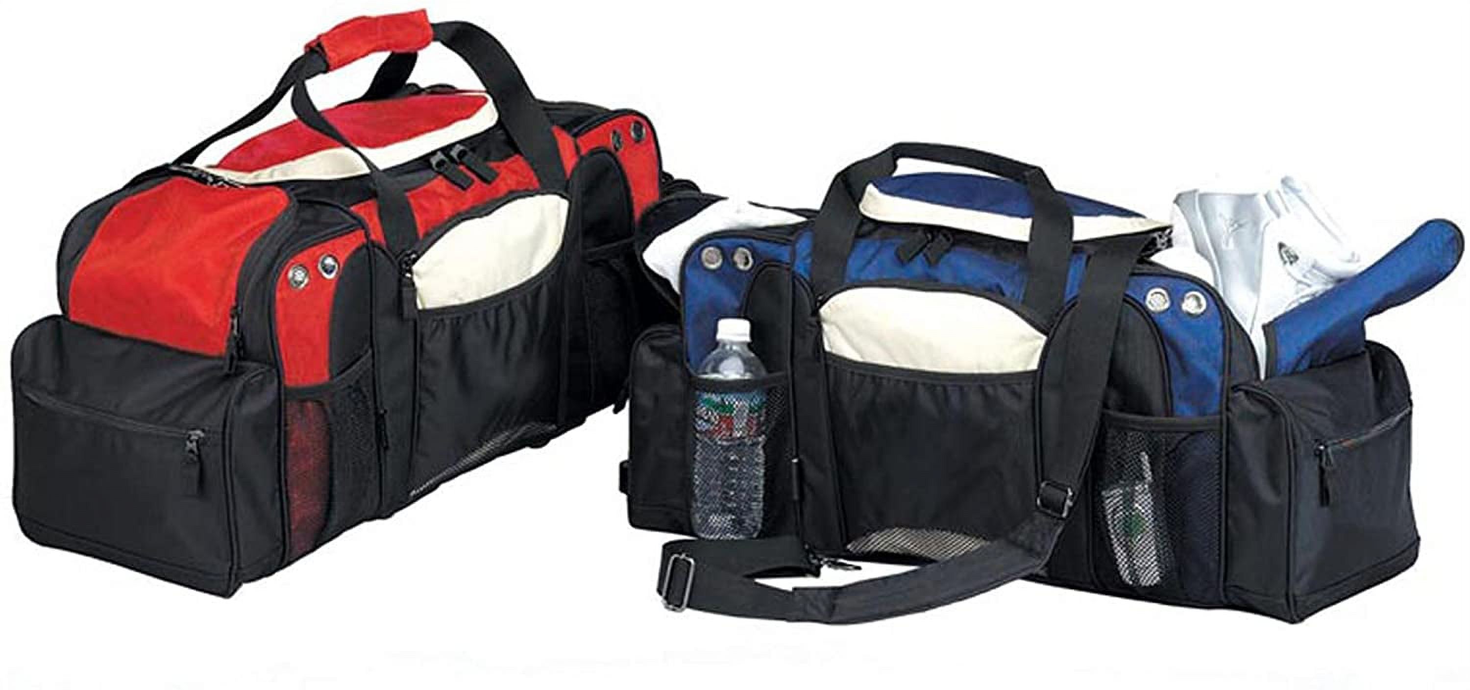 Buysmartdepot 9539 Blue Spacious Gym Sport Duffel with Shoe Pocket, Blue - Large