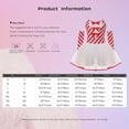 thumbnail image 7 of Sxiwei Women's Christmas Candy Cane Striped Mini Dress Ballet Dance Tutu Dress for Carnival Party Green 3XL, 7 of 7