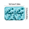 thumbnail image 3 of 8-Cavity Dinosaur Silicone Mold, for Cake/Chocolate/Jelly/Tarts, Food-Grade, Heat-Resistant, Baking Tool, 3 of 5