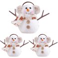 thumbnail image 1 of Adornos Felpa Iluminados Muñeco Nieve Brillante Navidad para 1/3/6 Uds., 1 of 9