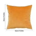 thumbnail image 6 of 18x18 Inch Square Velvet Decorative Throw Pillow, Soft Plush Cushion for Sofa Couch Bed Living Room Office Home Decor, 6 of 7